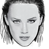 WIP Drawing of Amber Heard